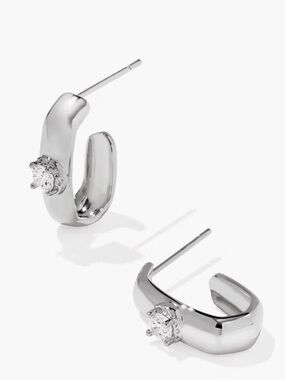 Kendra Scott Bria Silver Hoop Earrings